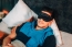 náhled - Hedvábná maska na spaní černá