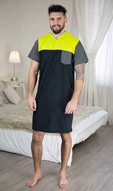 Lime Men's Nightgown